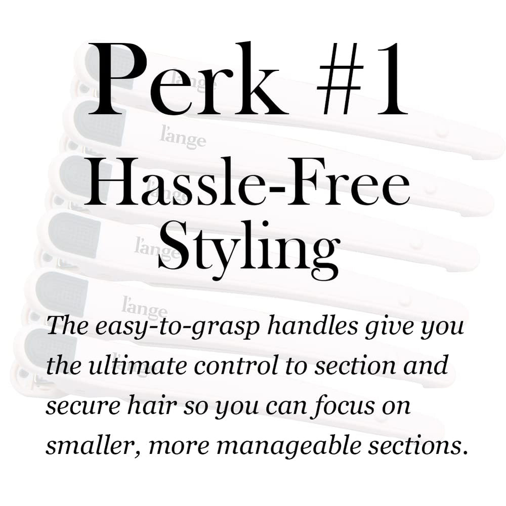 L'ANGE HAIR lightweight, durable sectioning clip designed for repeated use.