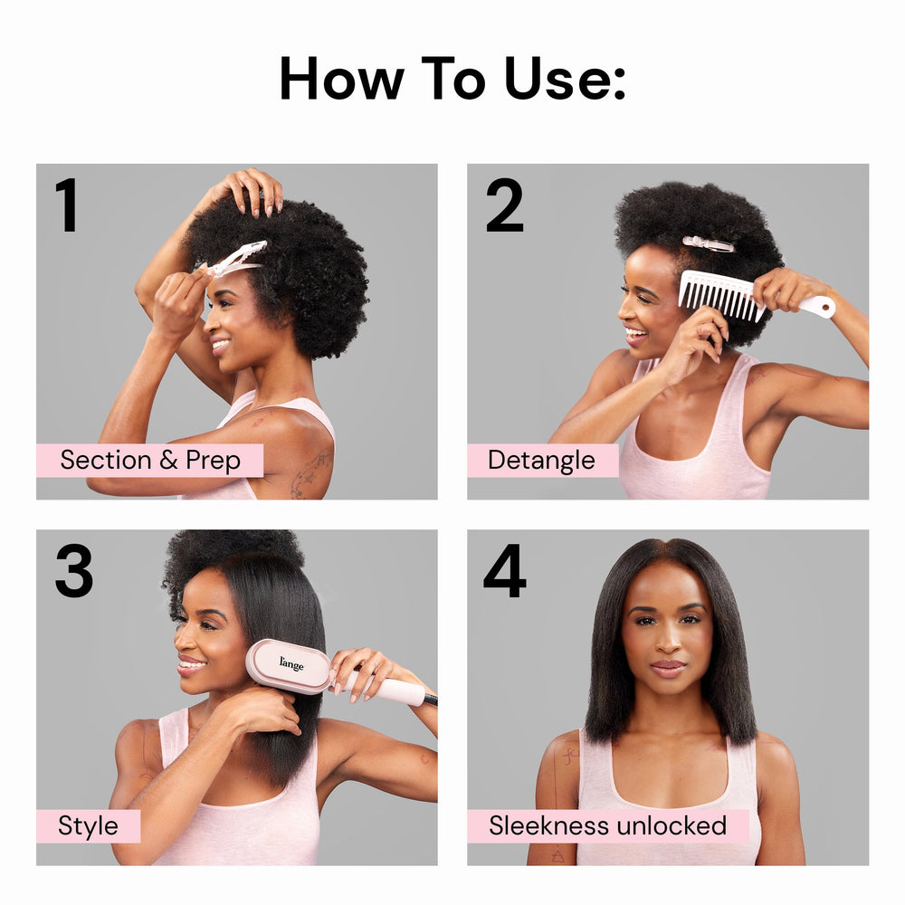L'ANGE HAIR Mane Pass offers customizable heat settings for different hair types and needs.