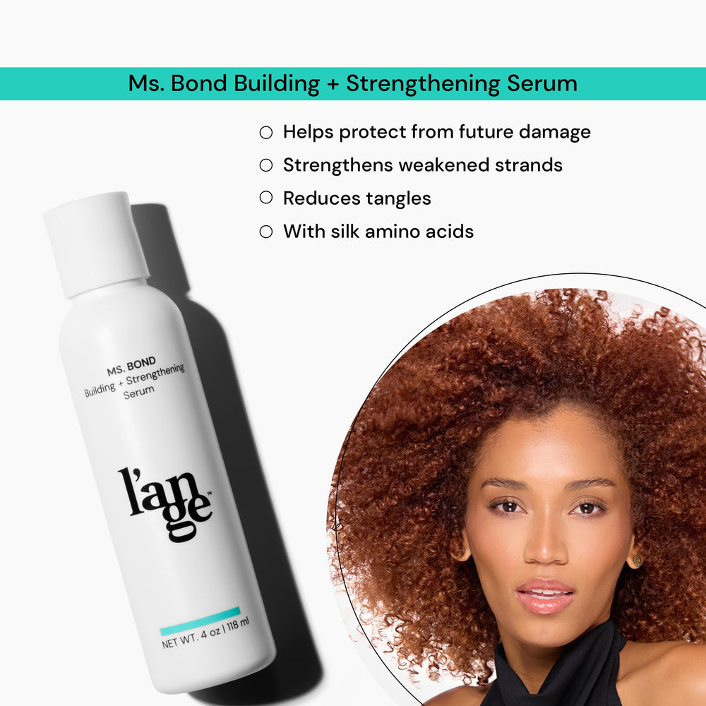 Lange Hair Ms Bond Serum pump dispenser for easy, mess-free application.