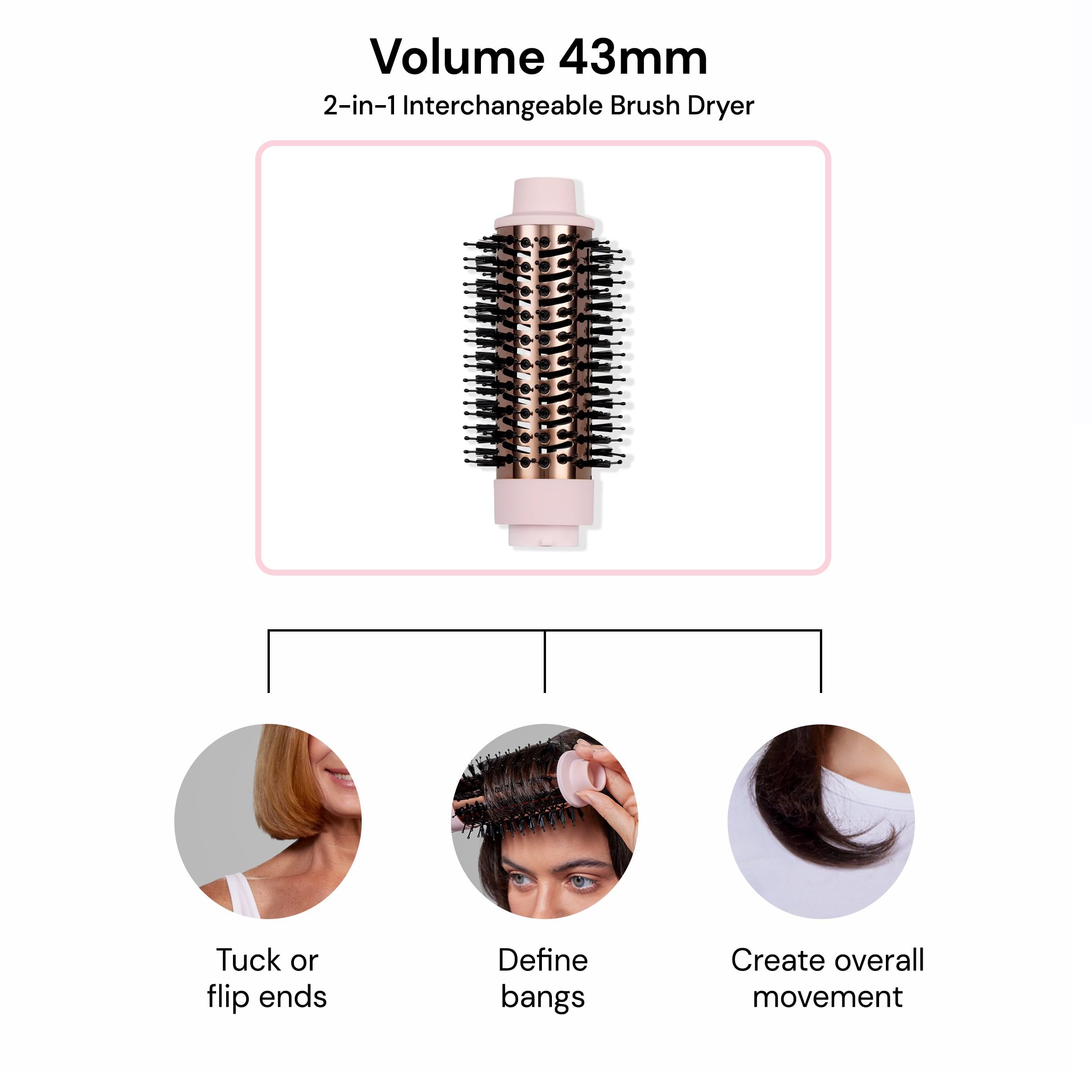 Close-up of tug-resistant bristles on L'ANGE multi-volume attachment for grip