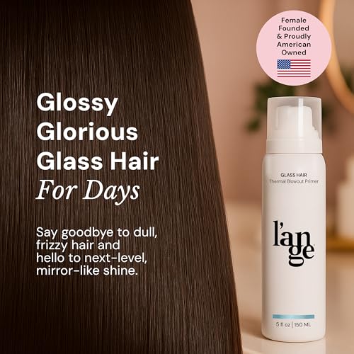 L'ANGE HAIR Satin-like finish demonstration for glossy, moveable hair.