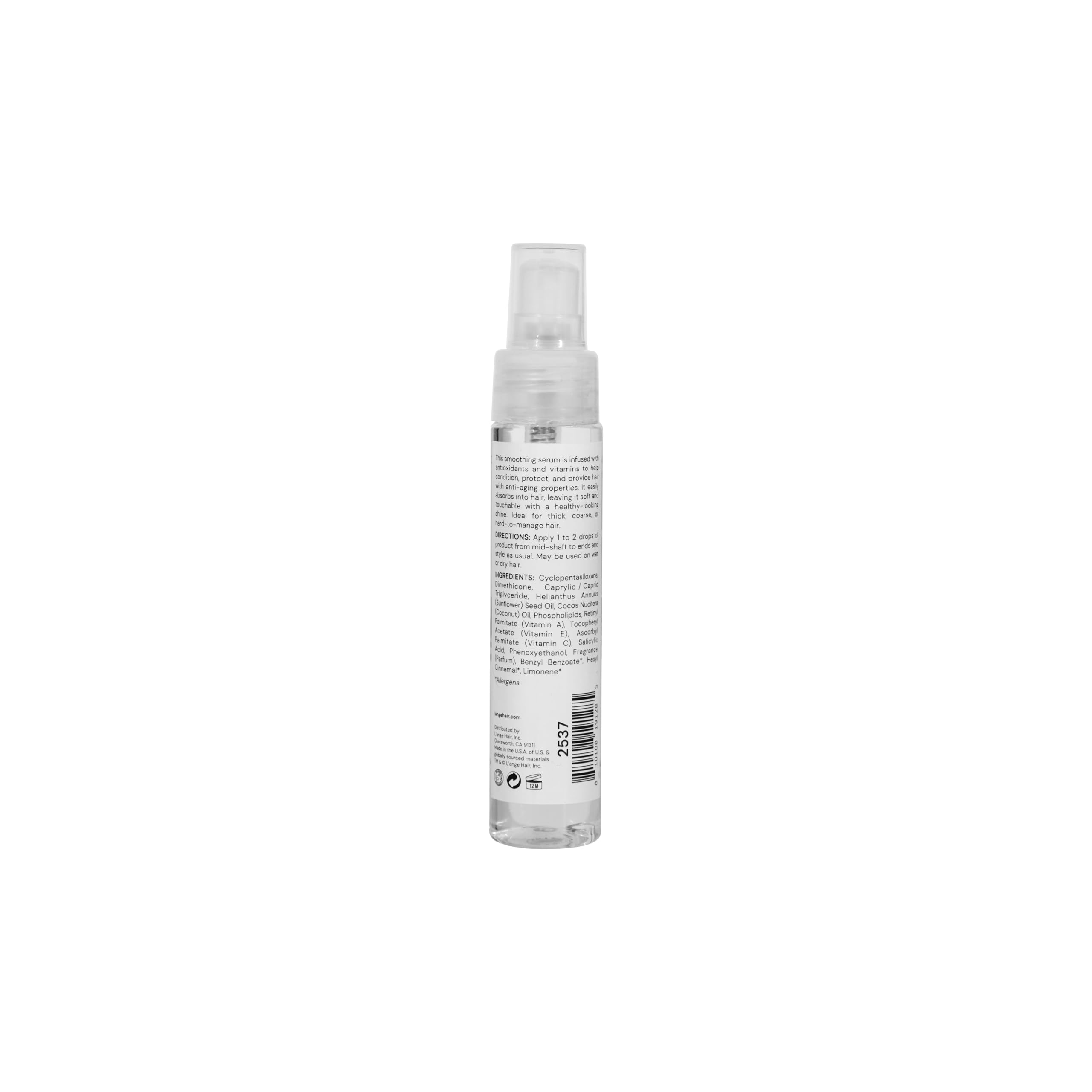 L'ANGE Hair Satin Néctar ingredients-closeup coconut and vitamin-rich gloss