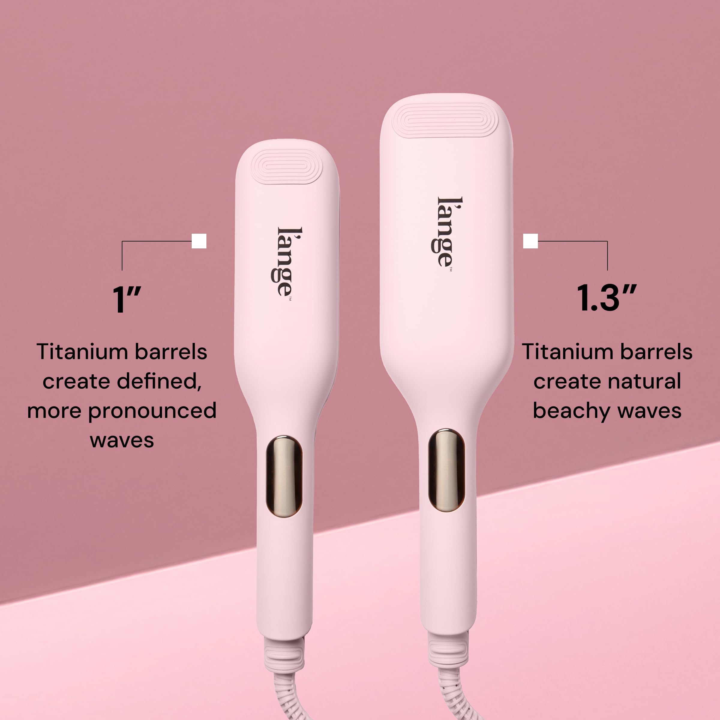 L'ANGE HAIR SculptWaver compact palm-sized design for easy travel.