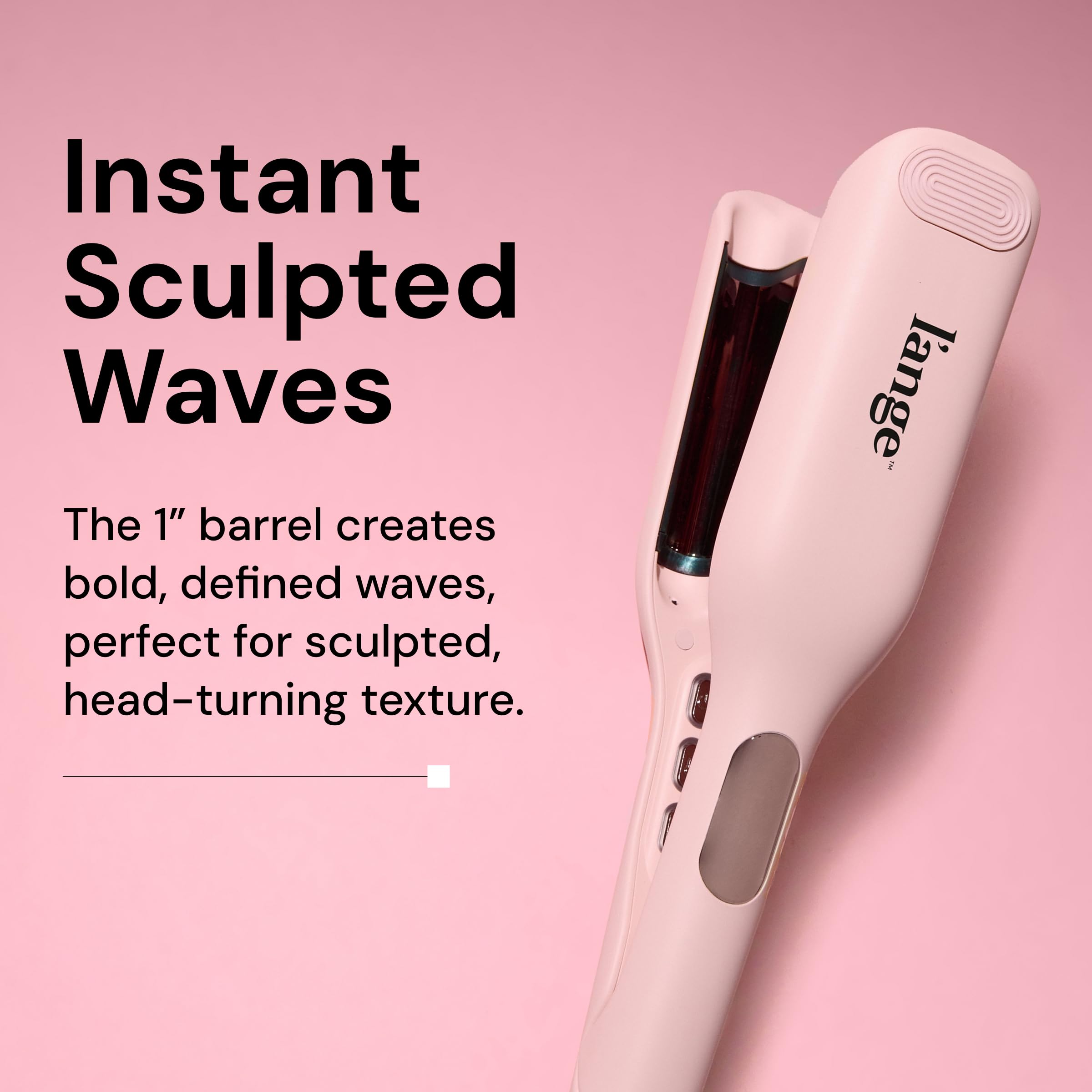 L'ANGE HAIR SculptWaver four-timer settings enable quick customization.