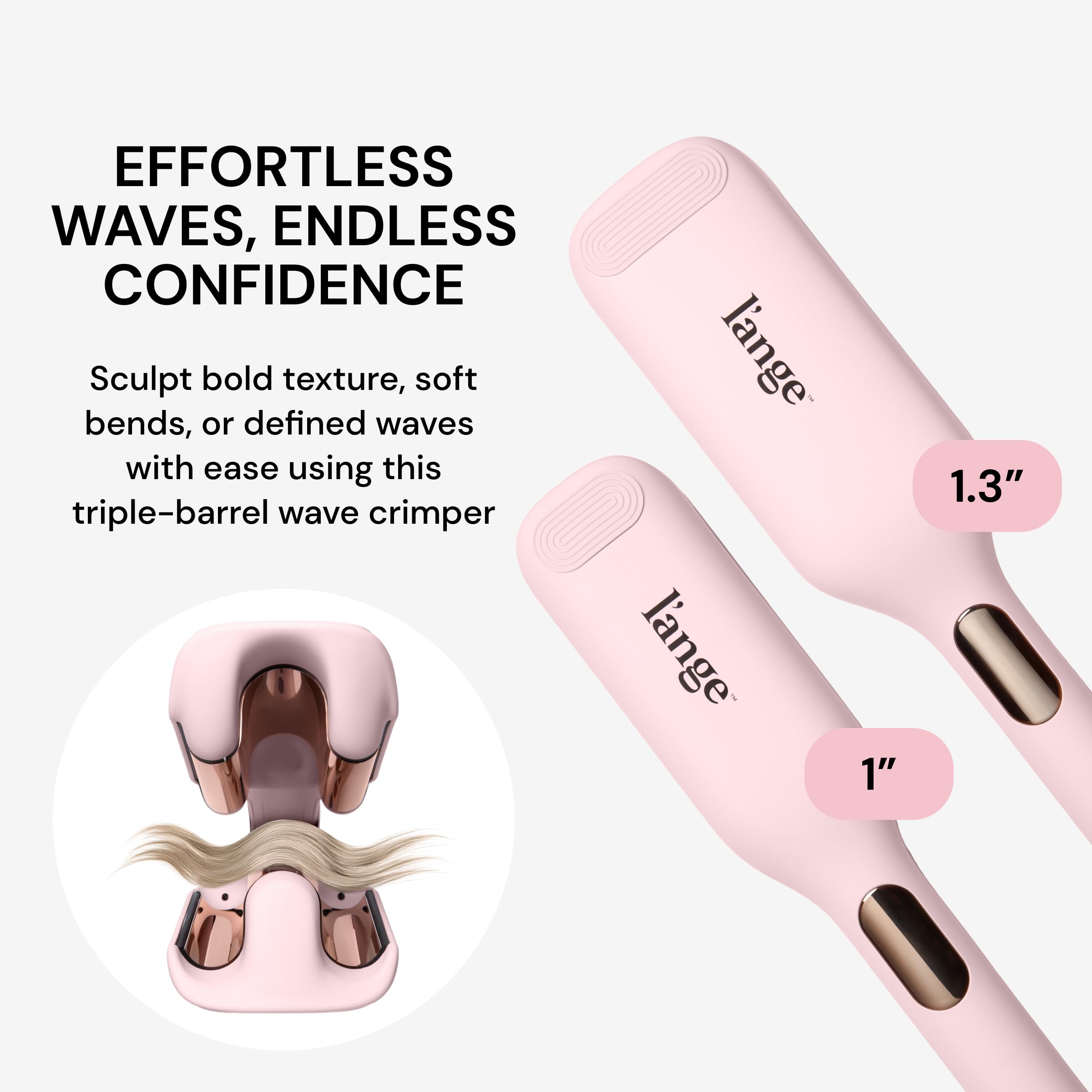 L'ANGE HAIR SculptWaver temp settings enable customizable styling