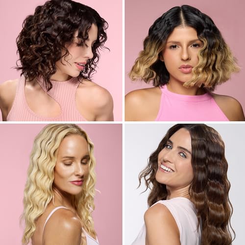L'ANGE HAIR SculptWaver wave-barrel action demonstrates uniform deep waves.
