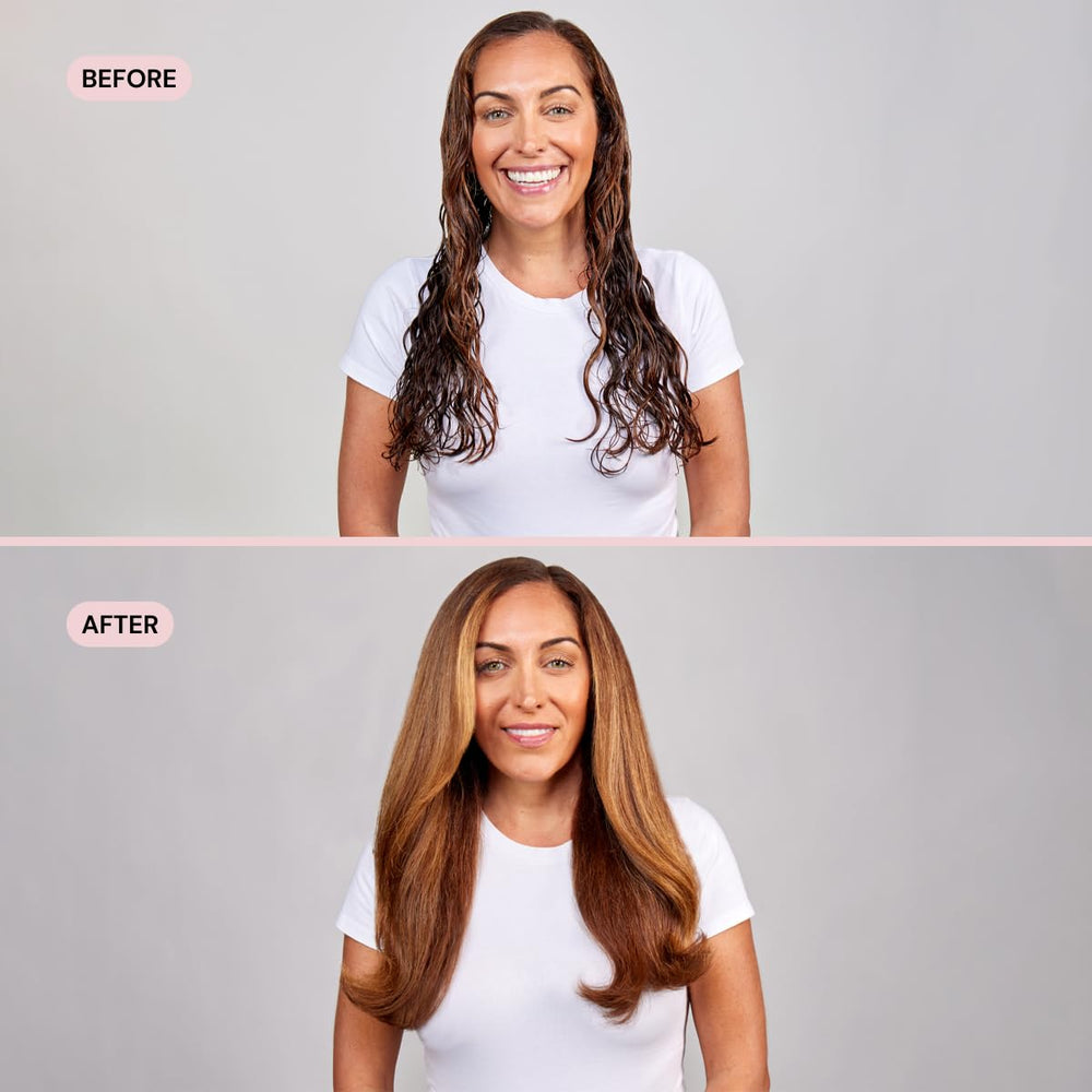Lange-Hair Soleil with heat concentrator attached for targeted airflow and smoother results.