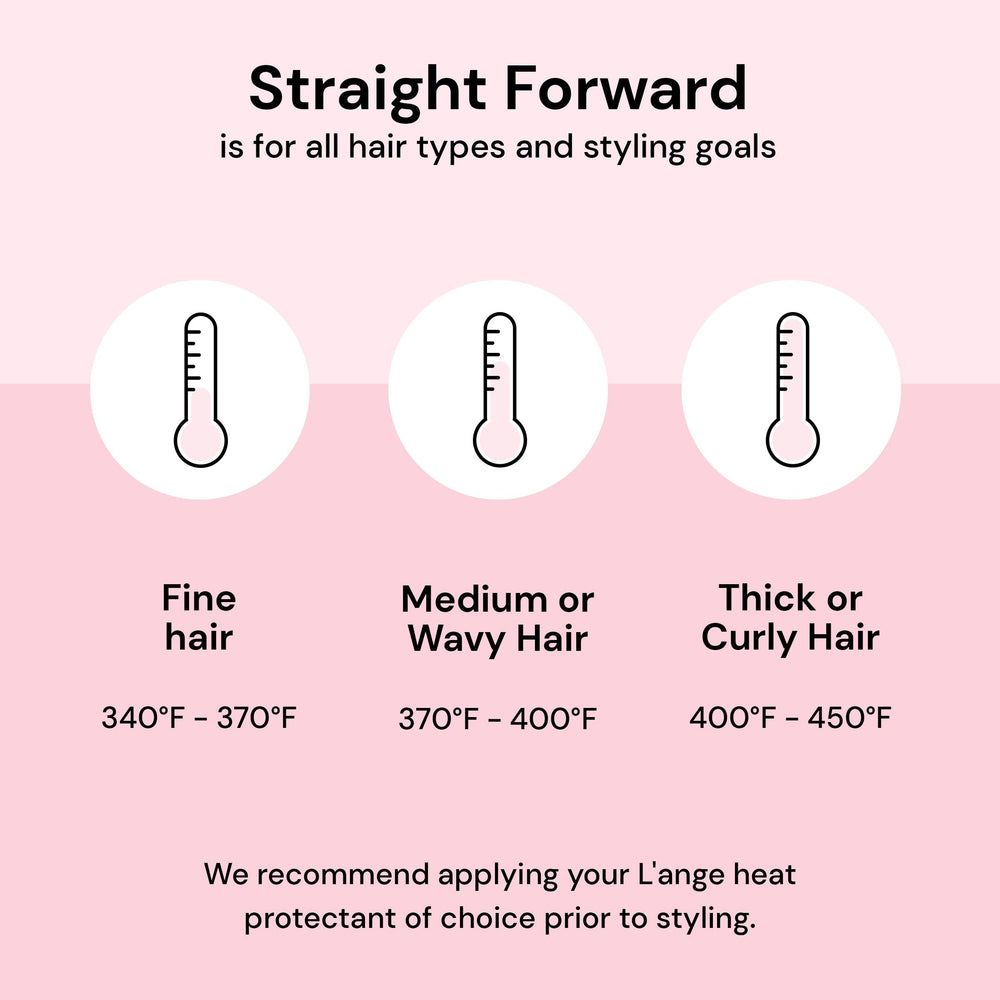 L'ANGE Hair Straight Forward 360° swivel cord enables easy maneuvering during styling.
