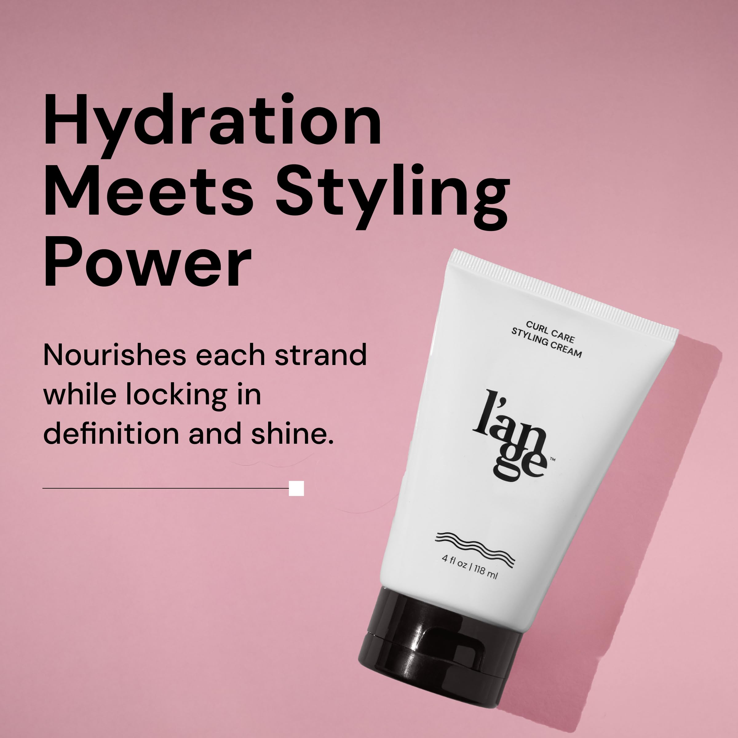 L'ANGE Hair Styling Cream hydrates for soft, touchable curls.