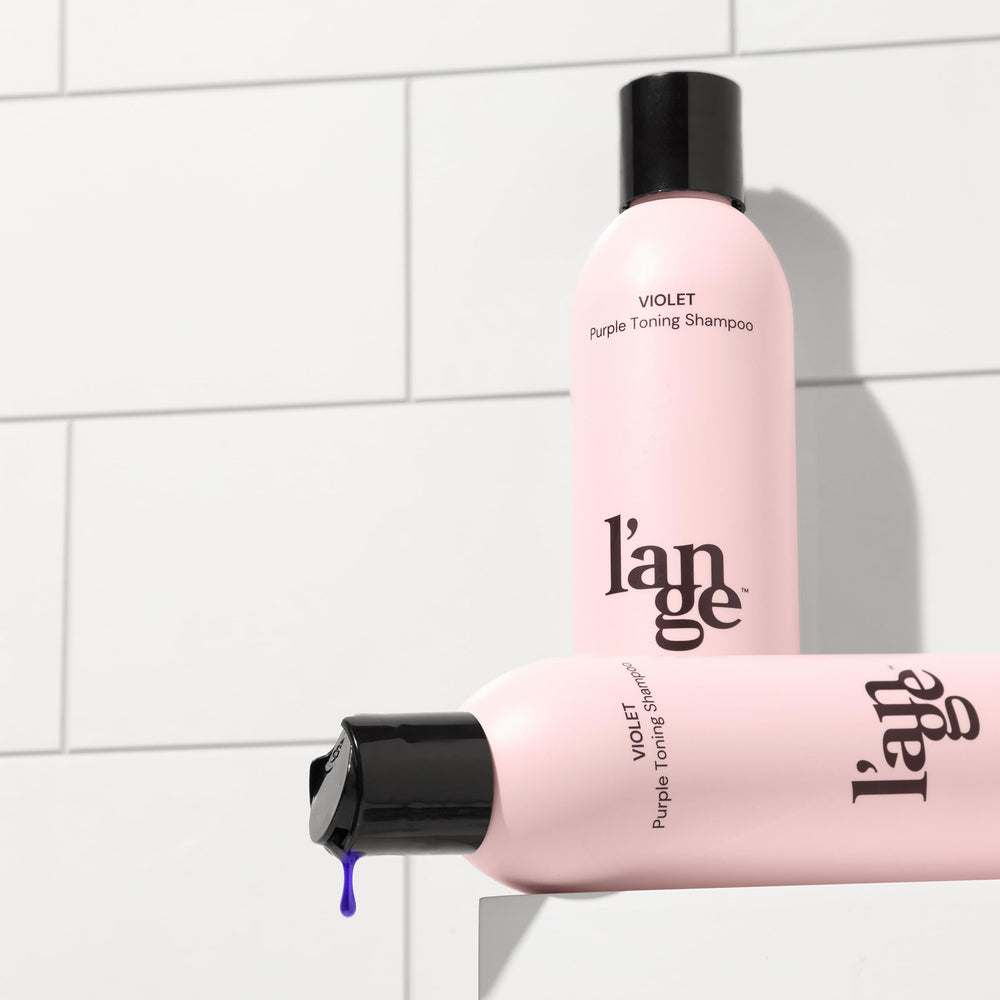 L'ANGE HAIR Violet Purple Toning Shampoo botanicals highlights nourishing plant oils.