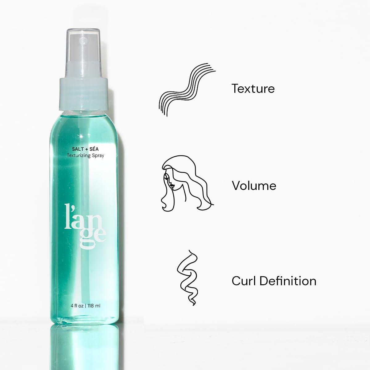 L'ANGE HAIR Sea Salt Texturizing Spray mineral kelp provides light nourishment and texture.