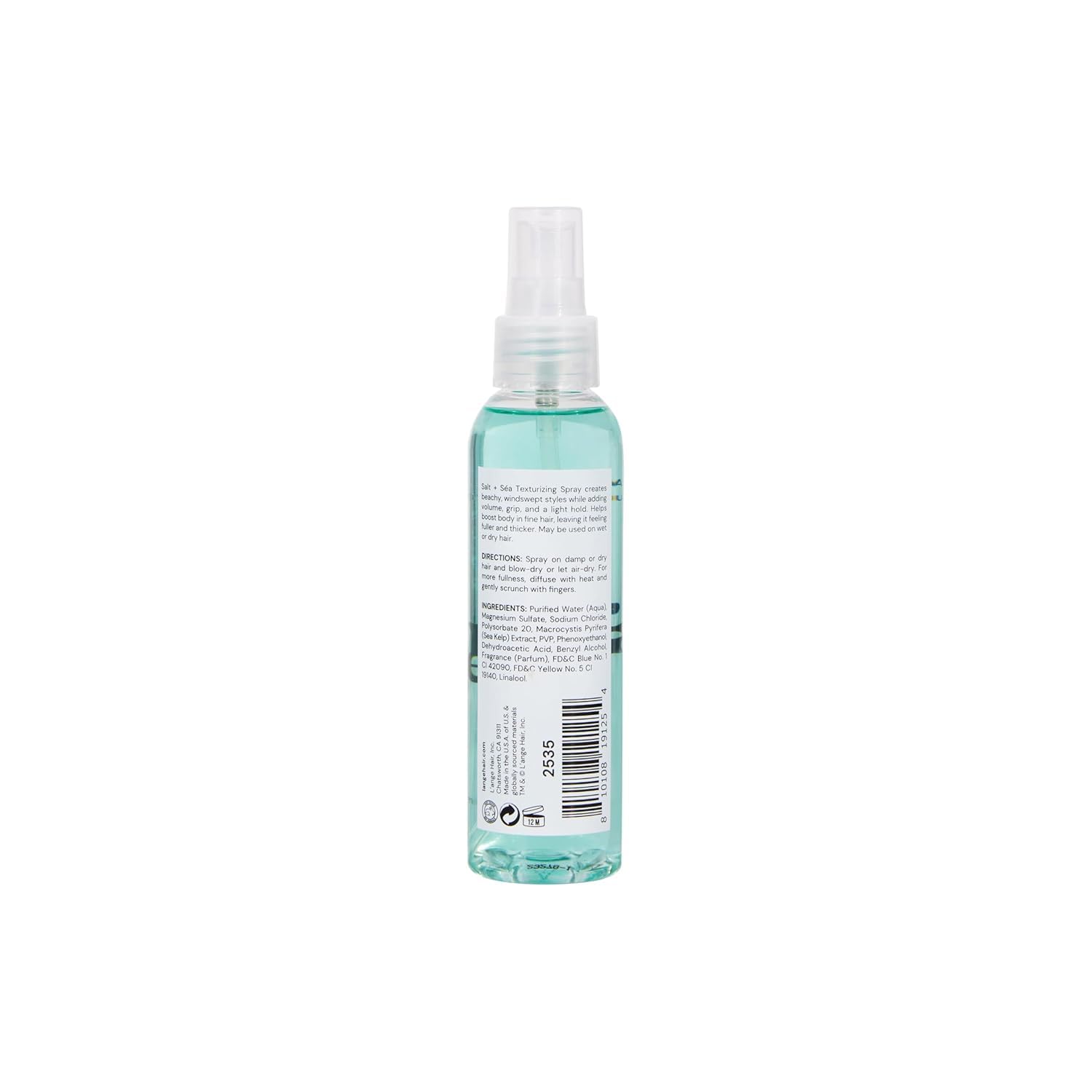 L'ANGE HAIR Sea Salt Texturizing Spray refreshing fragrance offers a subtle tropical scent.