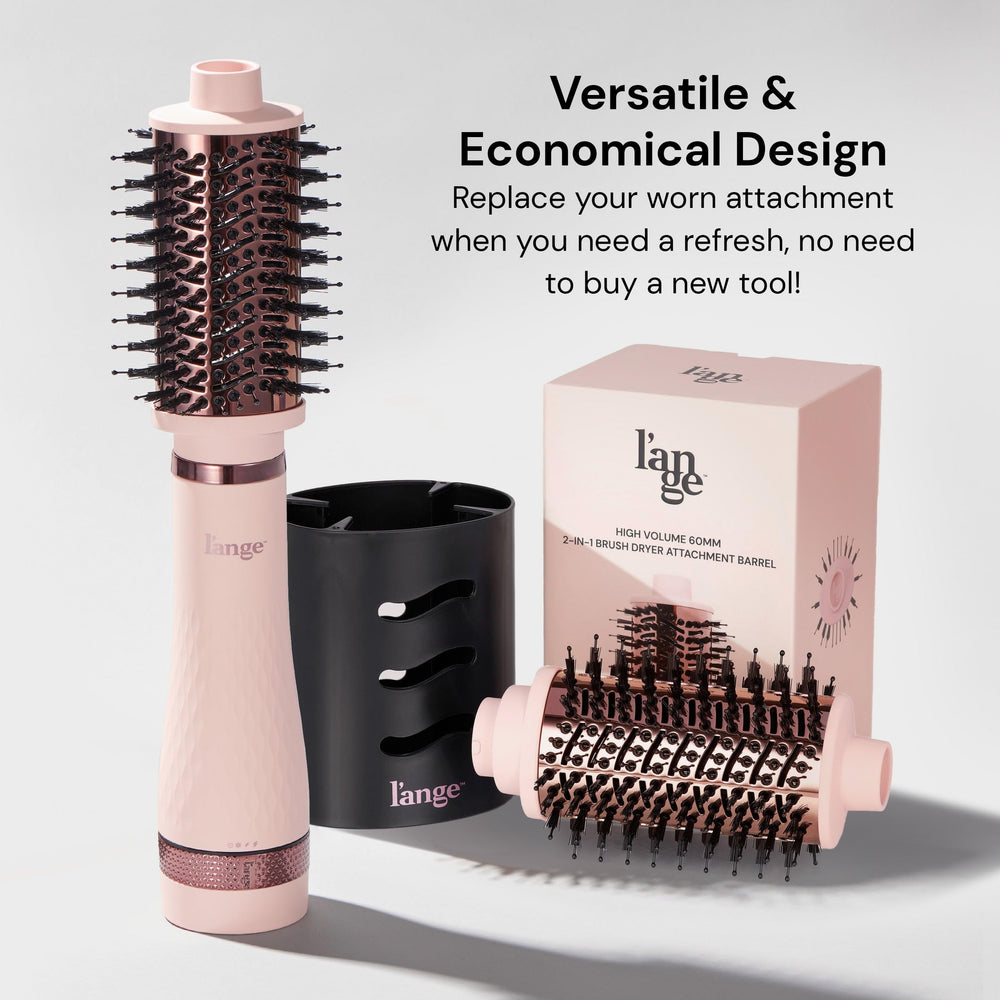 L'ANGE HAIR tension-control bristles provide grip for smoothing and lift during drying.