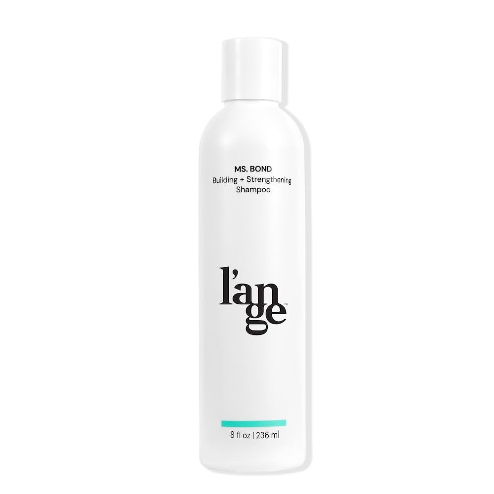 Langehair Ms. Bond Shampoo bottle shows bond-repair action for stronger strands.