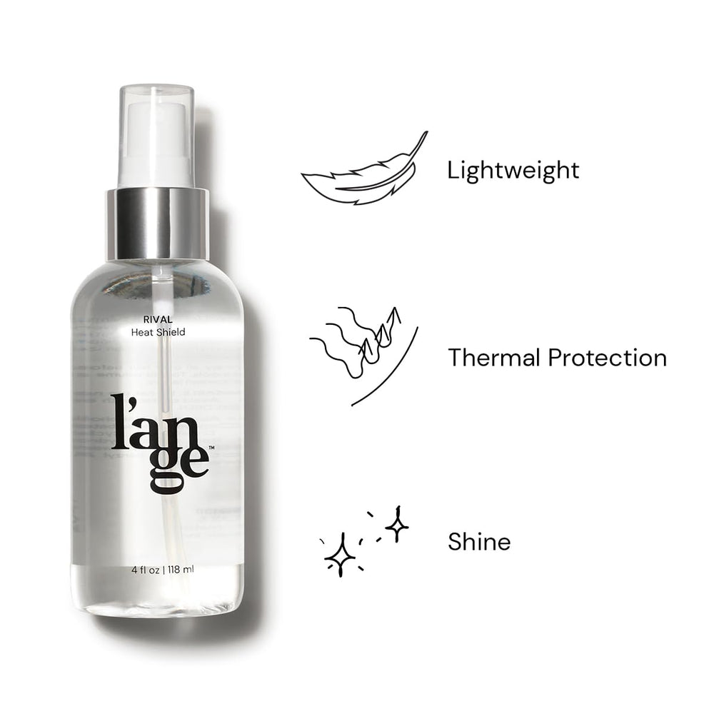 L'ANGE HAIR Rival Heat Shield nourishes with jojoba and safflower oils