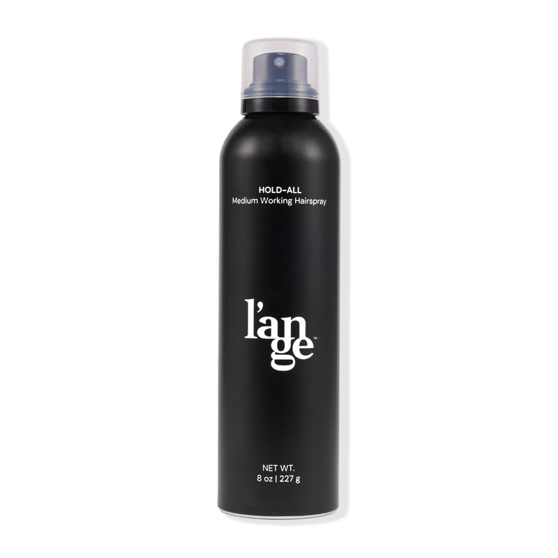 L'ANGE HAIR Hold-All bottle close-up with flexible hold for all-day style.