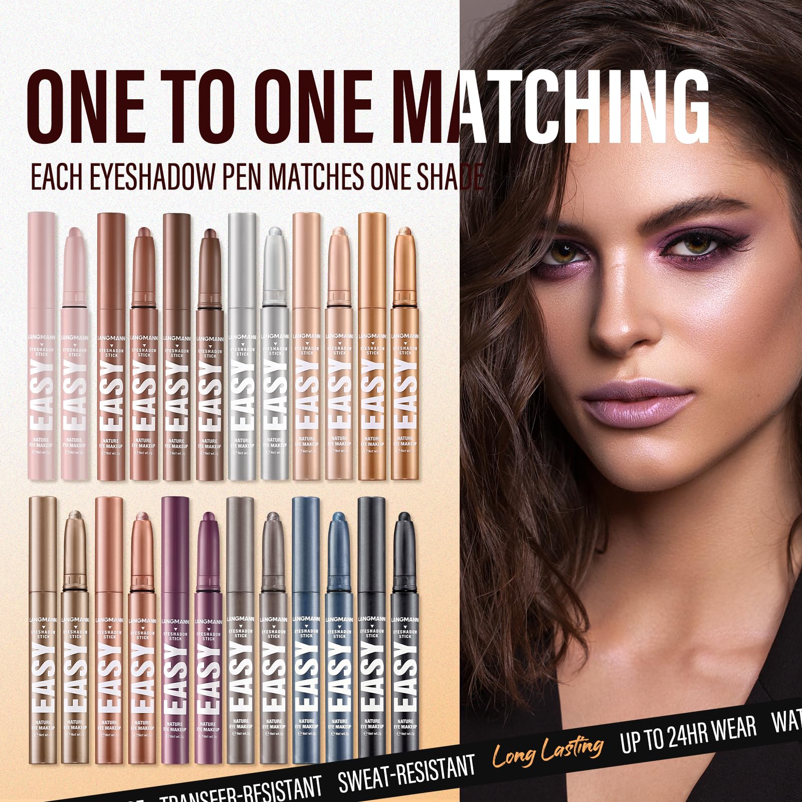 LANGMANNI Eyeshadow Stick gift set presents a versatile makeup gift.