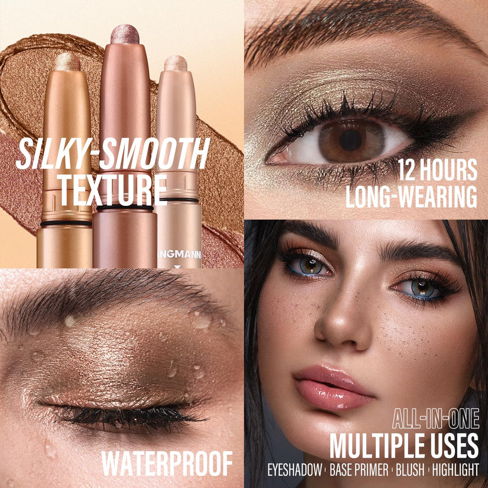 LANGMANNI Eyeshadow Stick no-brush-needed design offers quick, precise eye makeup