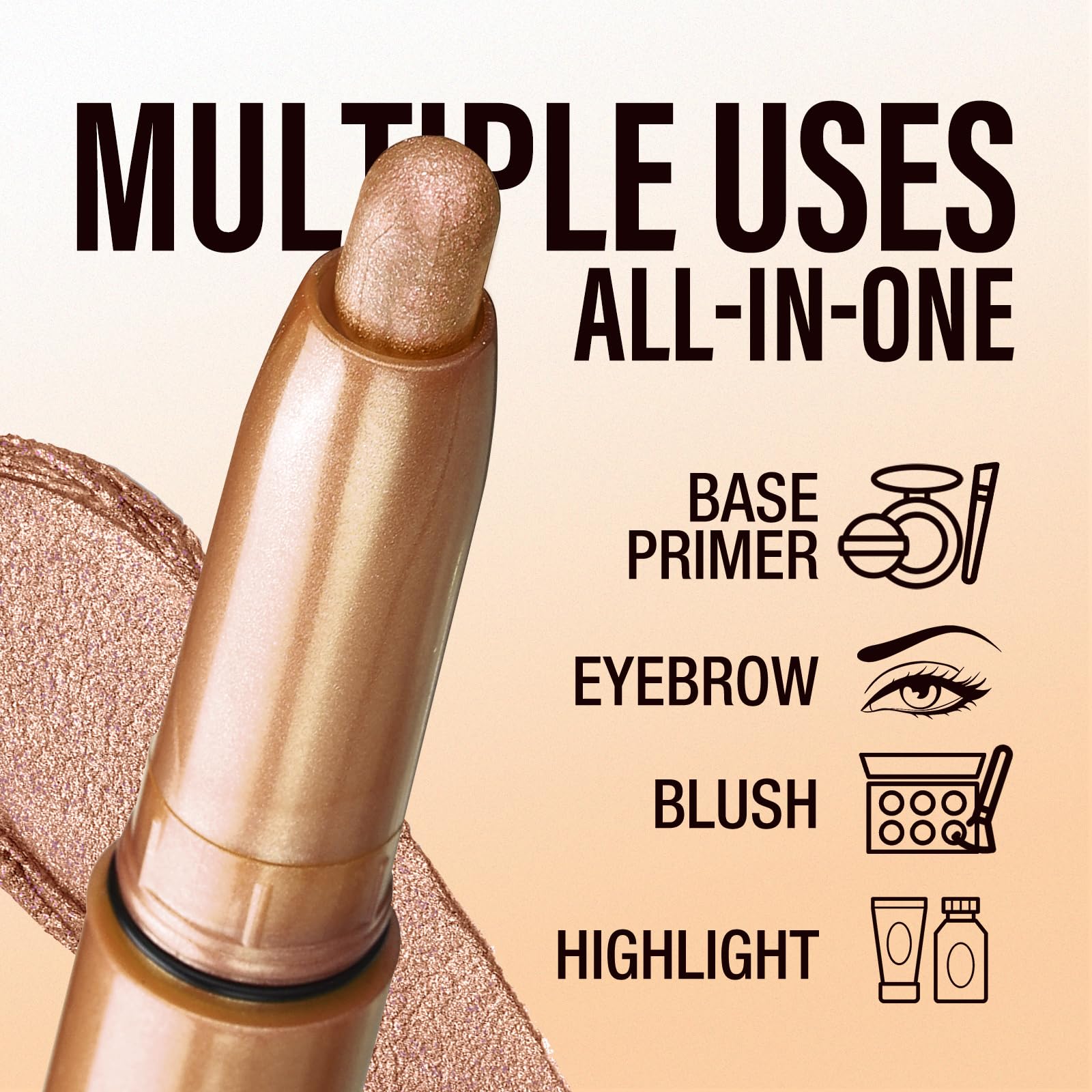 LANGMANNI Eyeshadow Stick shimmer shades perfect for glam daytime or evening looks