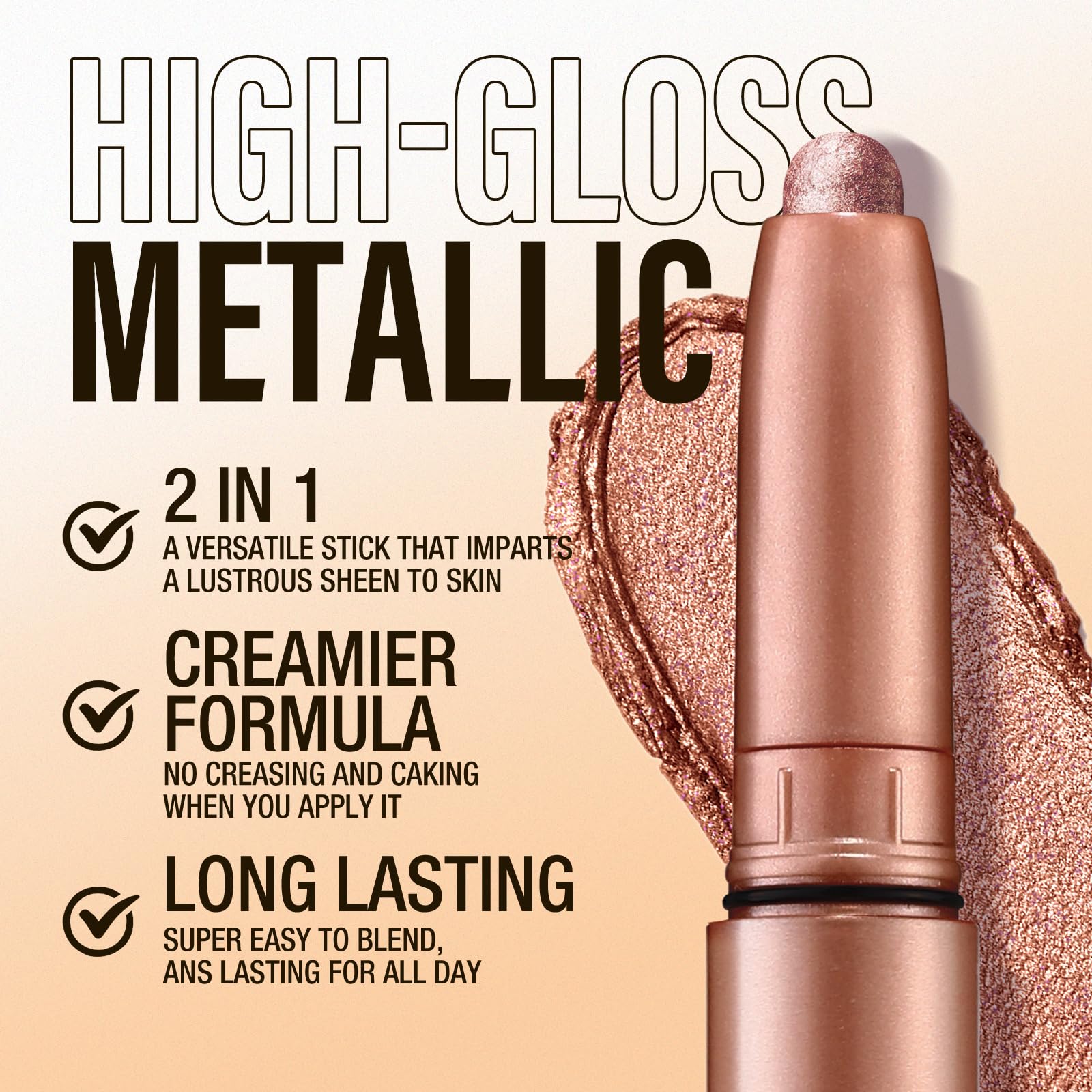 LANGMANNI Eyeshadow Stick waterproof application supports long-wear makeup.
