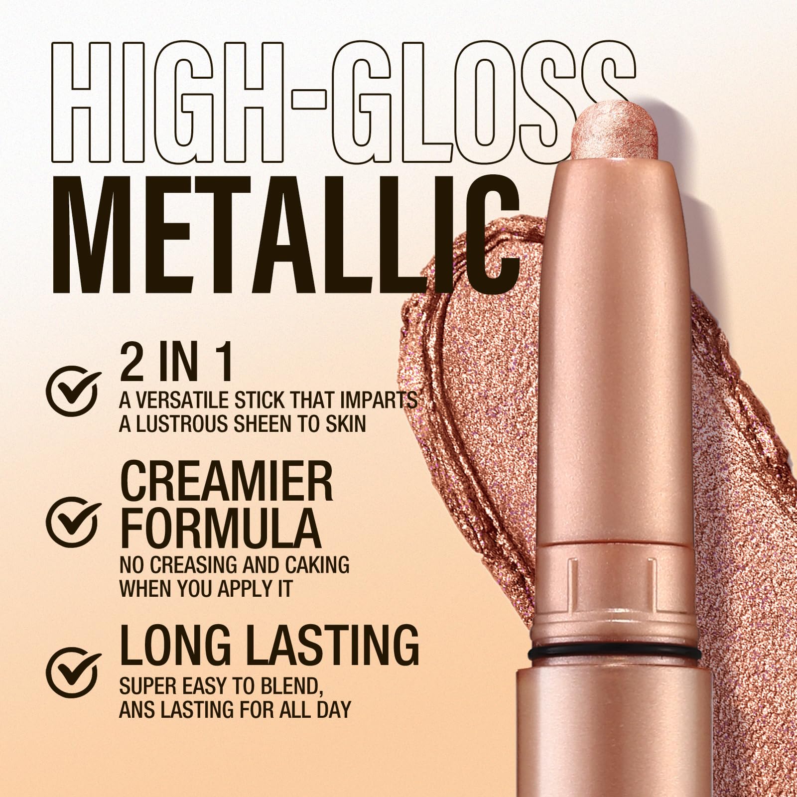 LANGMANNI Eyeshadow Stick waterproof formula demonstrates sweat resistance for all-day wear