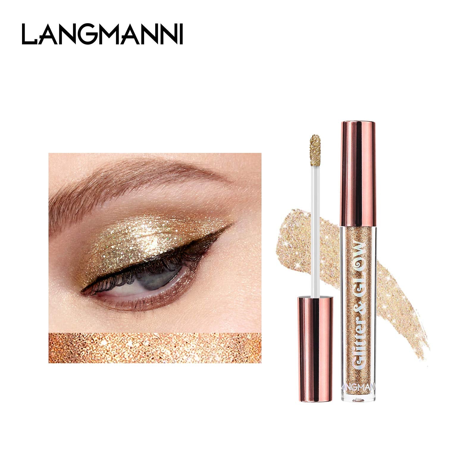 Langmanni nebula-inspired color palette for multidimensional, space-inspired makeup effects