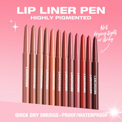 LANGMANNI lip liners deliver high pigment for bold color payoff