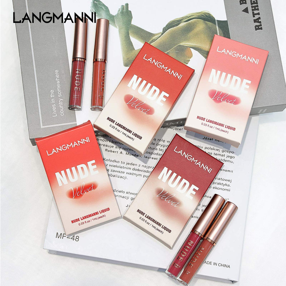 LANGMANNI waterproof finish highlights kiss-proof color through nightlife and workouts