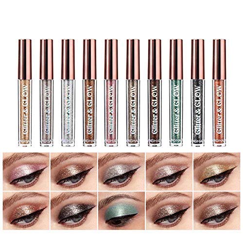 Langmanni metallic glitter gold for bold eye looks with high-impact sparkle