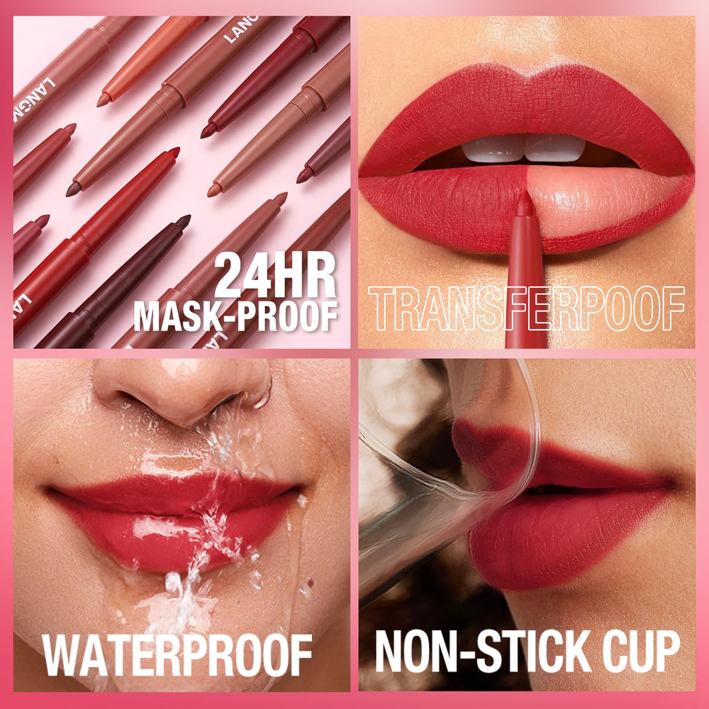 LANGMANNI waterproof formula provides smudge-proof wear throughout the day