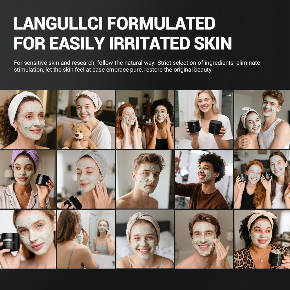 LANGULLCI Purifying Kaolin Clay Mask gift-ready packaging appeals to gifting occasions