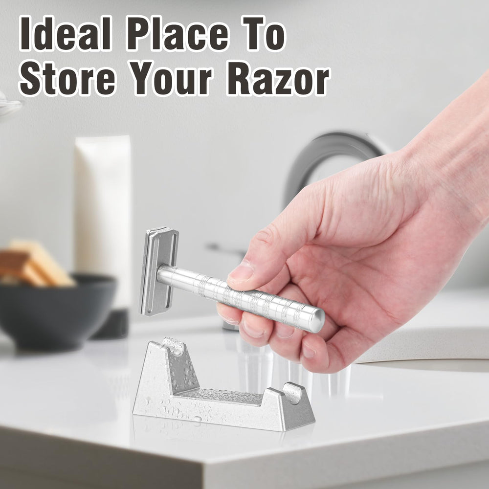 LANGZIHT Razor Stand compatibility-visual indicates fit with other razors if sizing permits.