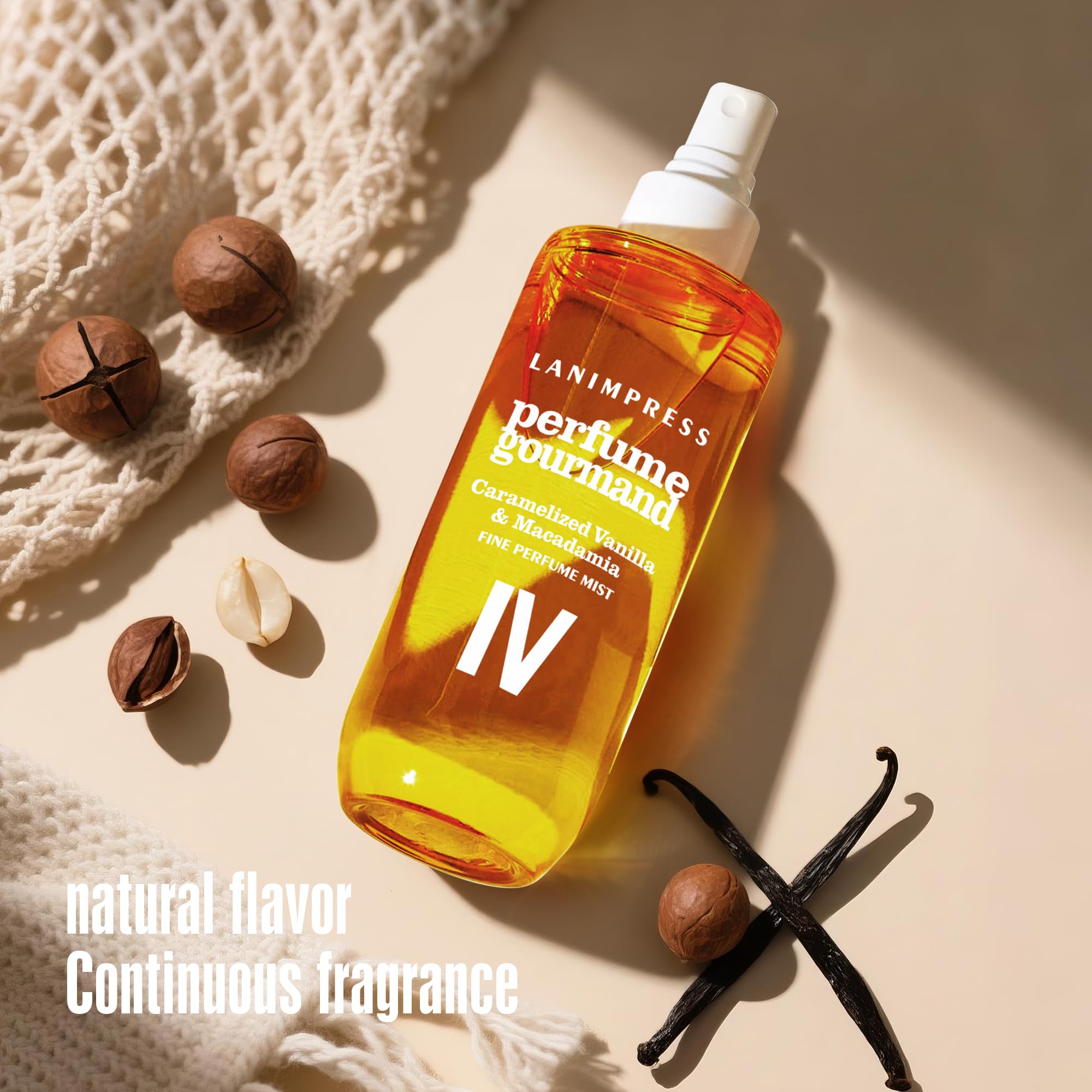 LANIMPRESS No.4 spray is versatile for hair and body fragrance.