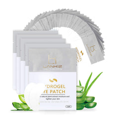 LANKIZ under-eye gel pads packaging shown as individually wrapped pairs for clean lash work.