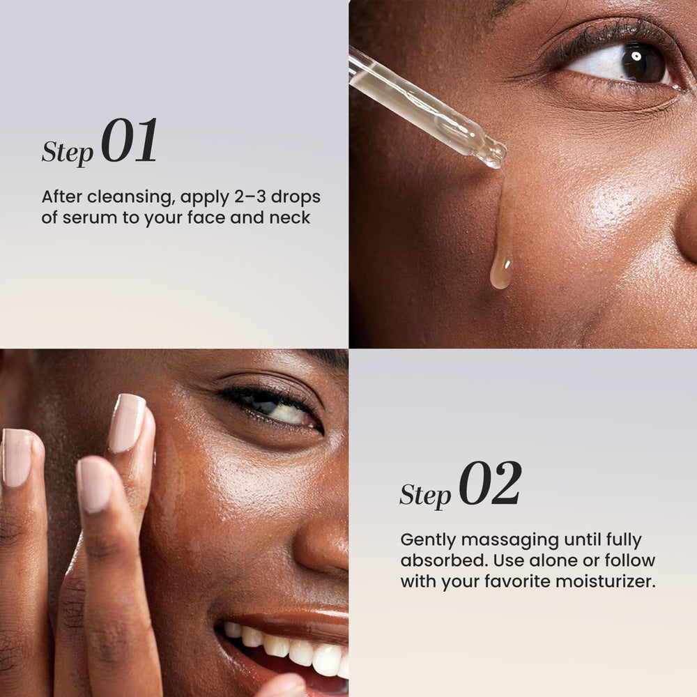Lanmeri Ceuticals skin closeup shows even-toned, radiant-looking complexion
