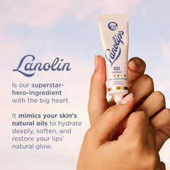 Lanolips 101 Ointment on elbows for dry-skin care.