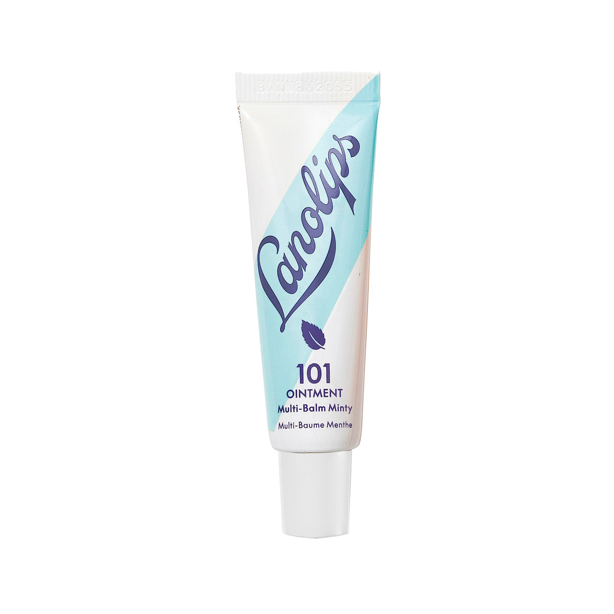 Lanolips 101 Ointment peppermint tube for hydrating dry lips and refreshing feel.
