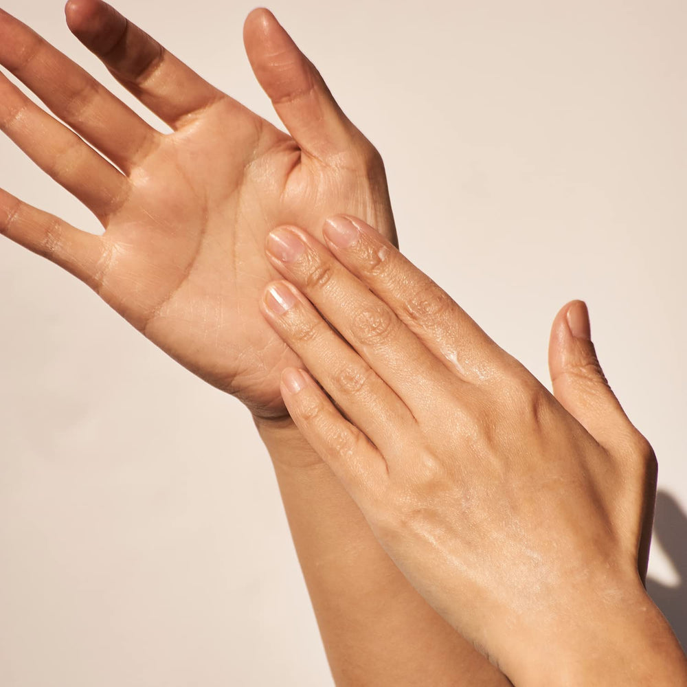 Close-up of nails and cuticles treated with Lanolips for healthier-looking nails.