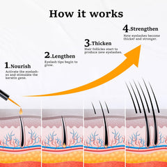 Lanonano lash serum application area closeup for eye-safe use