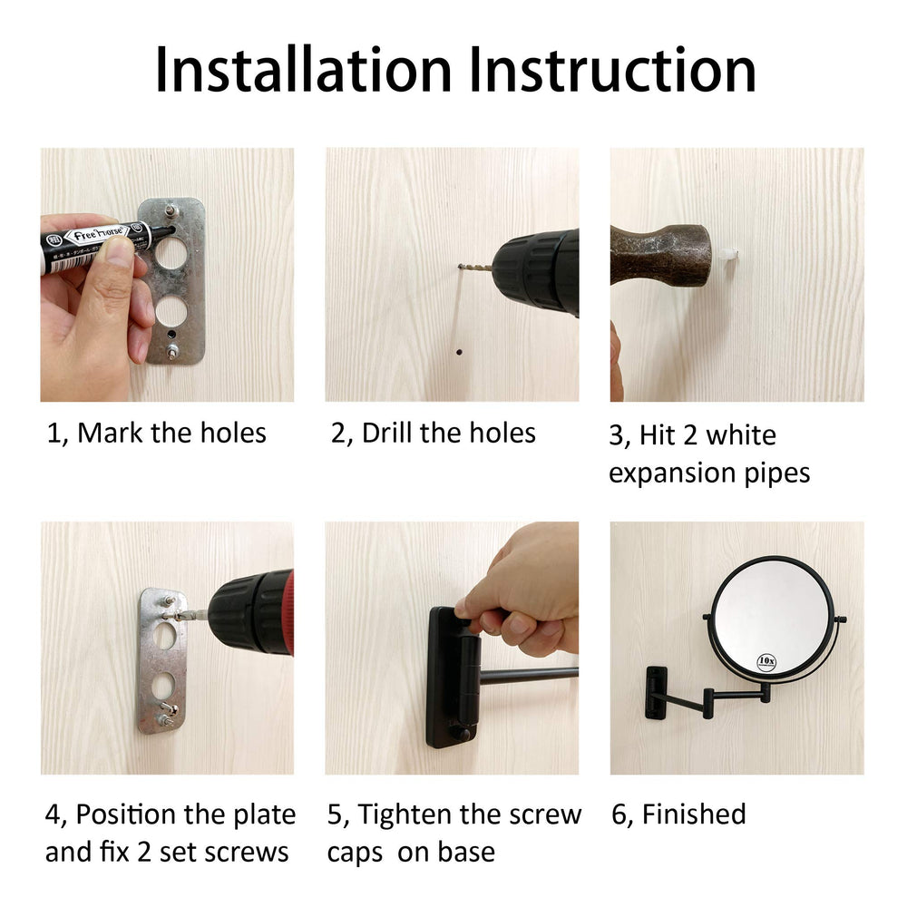 LANSI usage tip: maintain 4 inches distance for 10x magnification to avoid dizziness