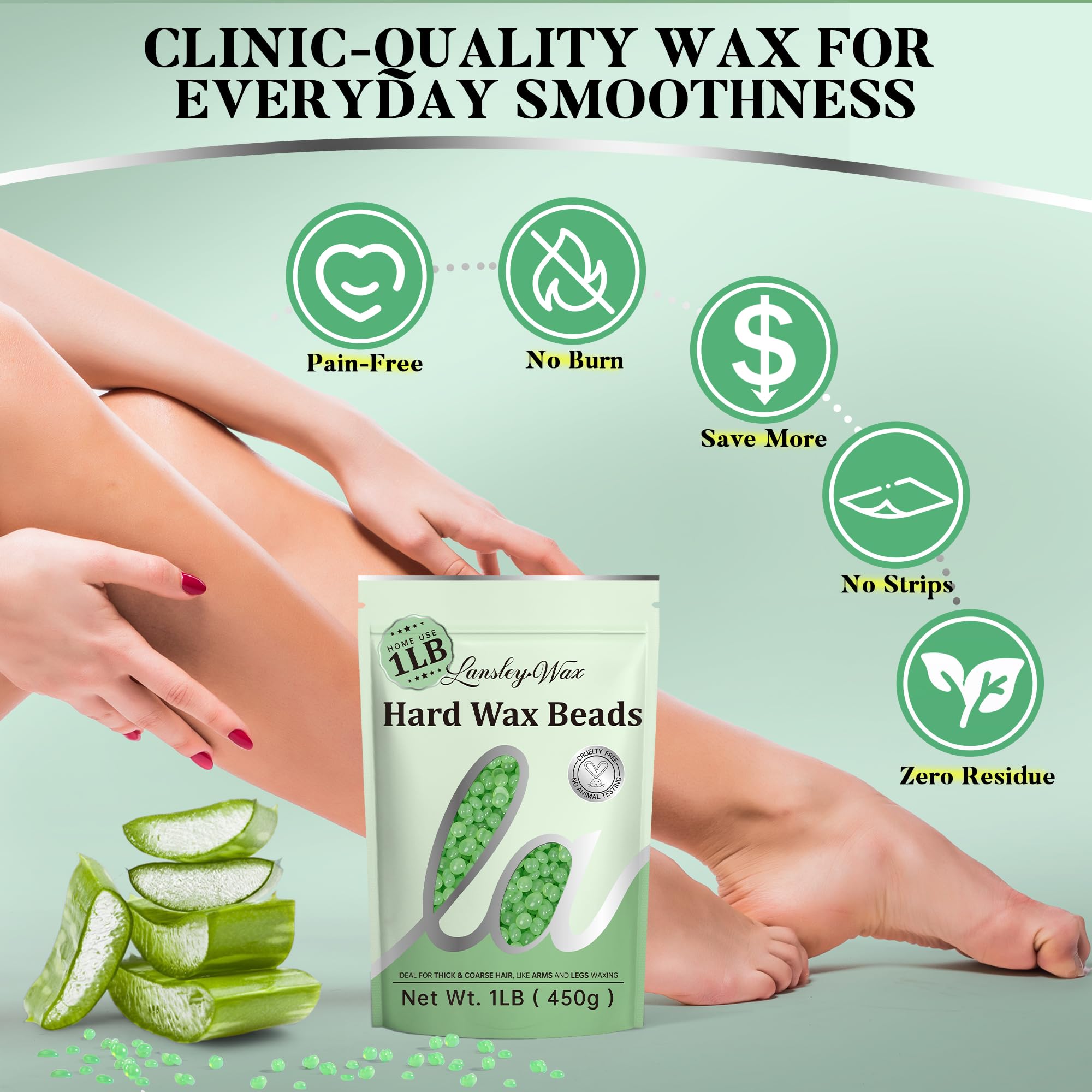 LANSLEYWAX face brow wax application for precise facial grooming