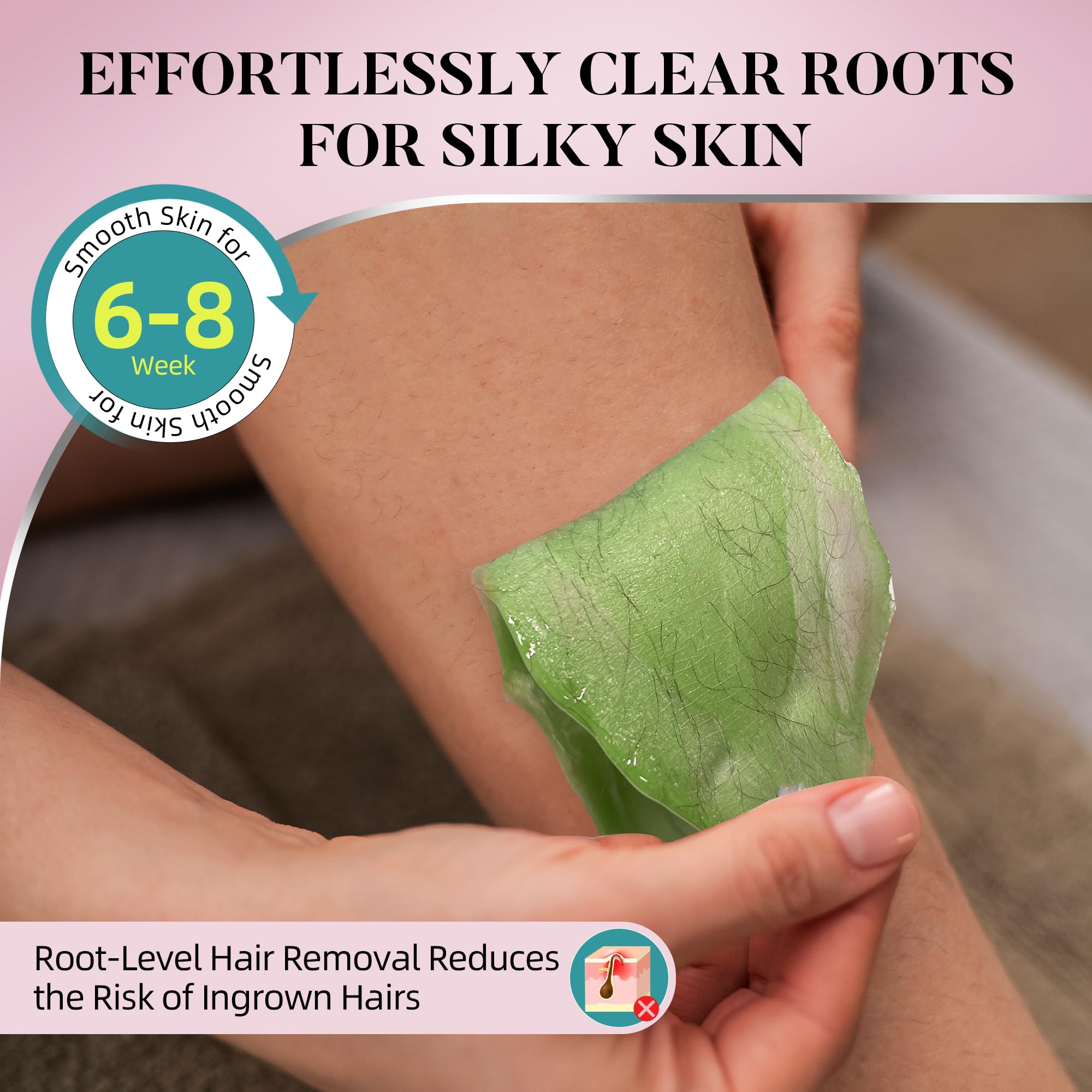 LANSLEYWAX silicone wax pot designed for easy cleanup after waxing sessions.