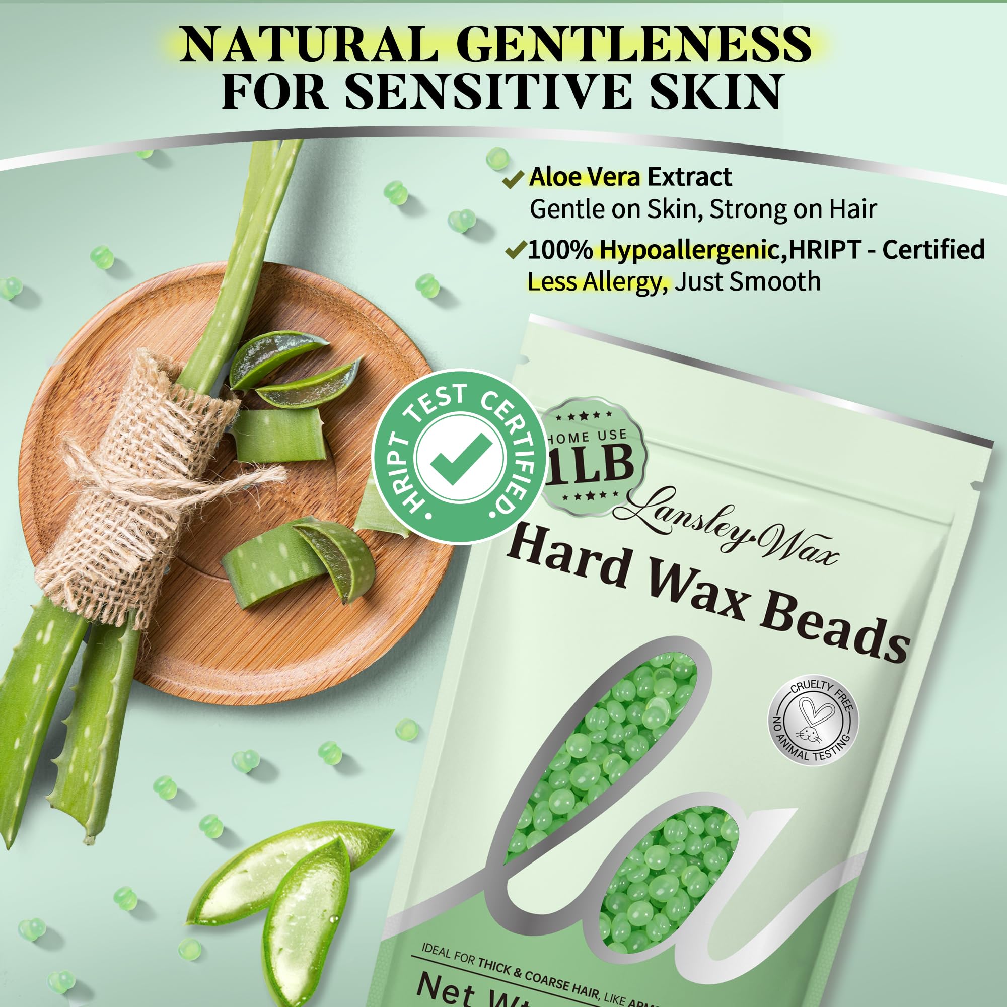 LANSLEYWAX wax application spread demonstrates easy, mess-free use