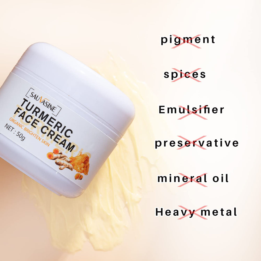 Lanthome turmeric face cream ingredients vitamin C showcase brightening potential.