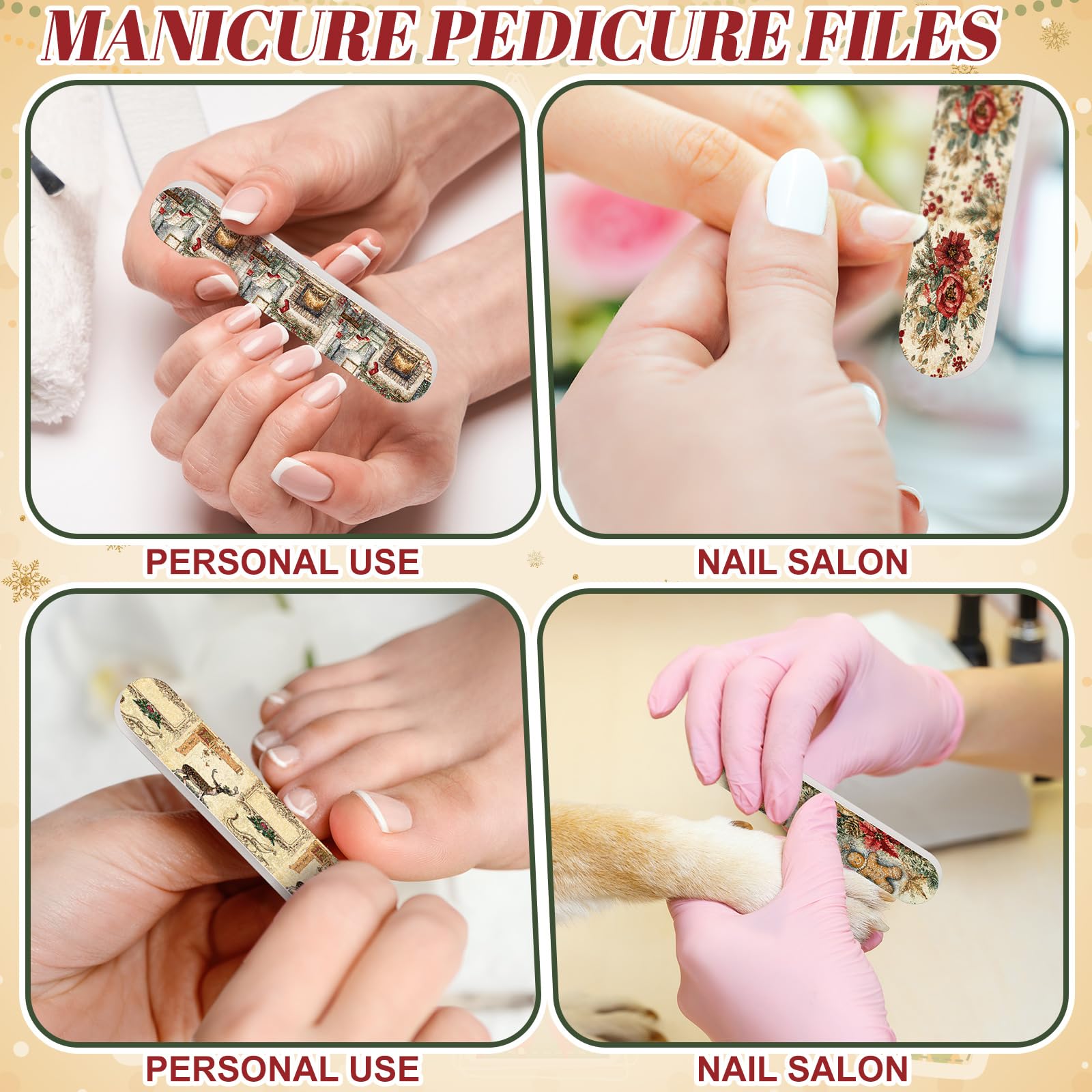 Lanties Christmas nail files offer random styles to spark gifting delight.