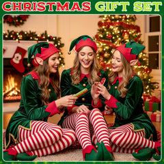 Lanties Christmas nail files red-green design ideal for party favors and gifts