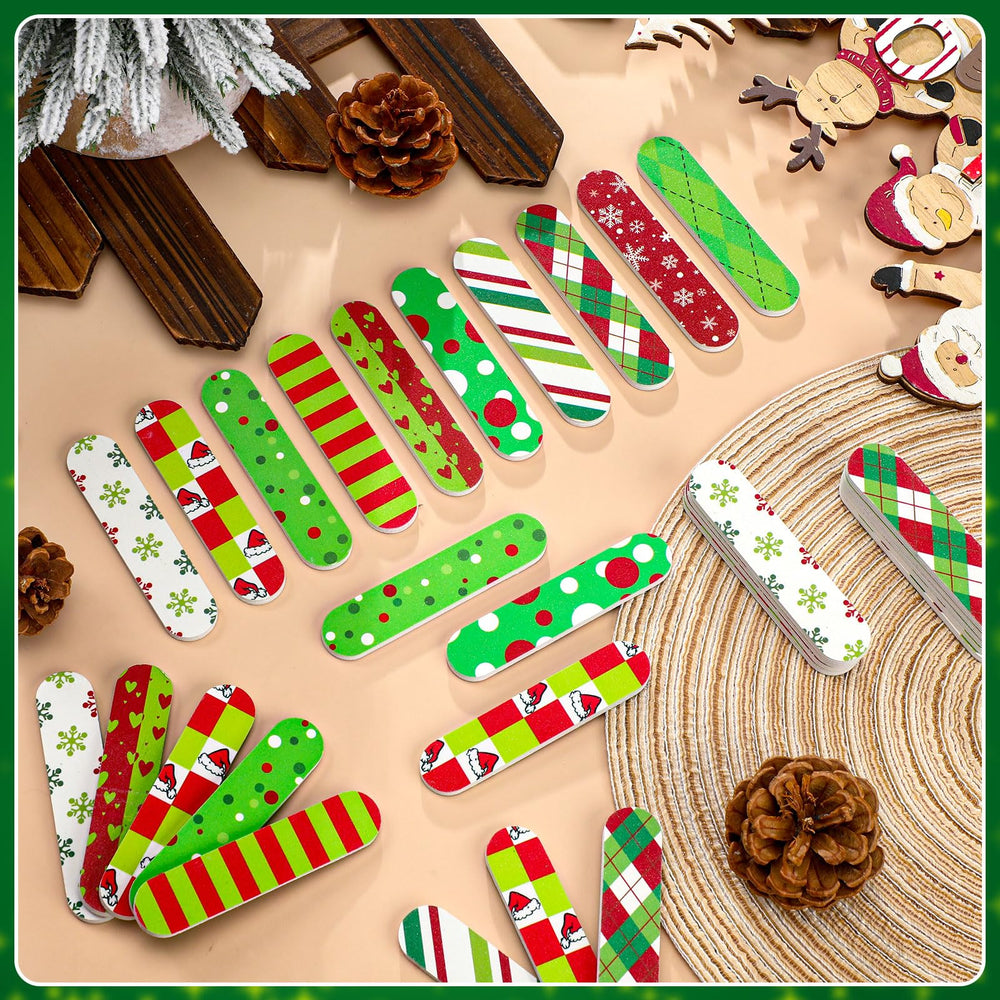 Lanties Christmas emery board set for smooth finishing on-the-go manicures