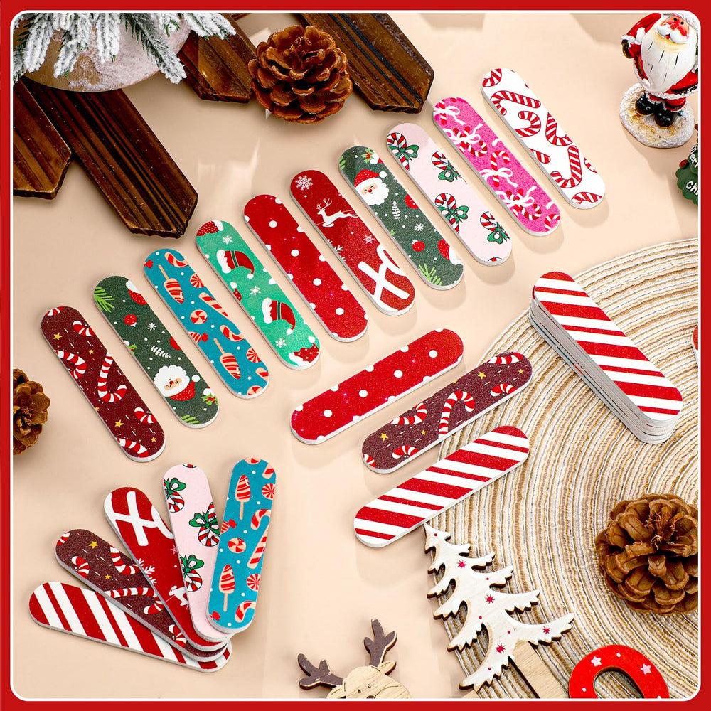 Lanties double-sided emery board provides precise shaping for nails on the go.