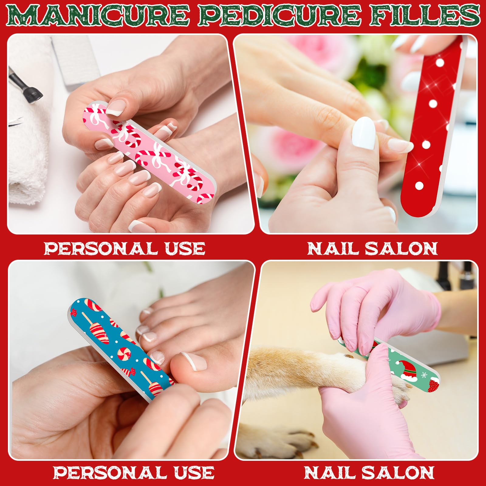 Lanties gift-ready Xmas nail files make ideal party favors.