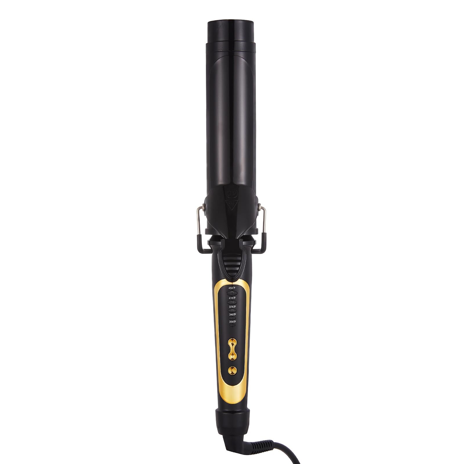 LANVIER tourmaline ceramic coating delivers shiny, frizz-defying curls with even heat.
